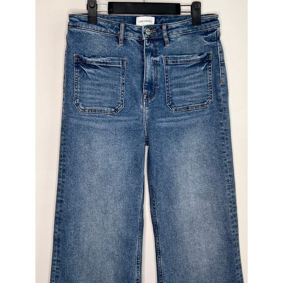 Driftwood Charlee Patch Pocket High Waist Flare Leg Jeans Blue Women's W30 x L32 - Picture 4 of 11